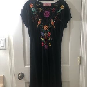 Johnny Was JWLA Embroidered Cotton Dress